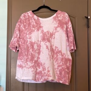 AERO OG Pink Tie Dye Boyfriend Tee